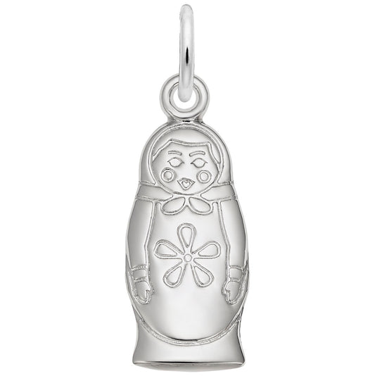 Matryoshka Doll Flat Back Charm - Russian Travel Souvenir 8430