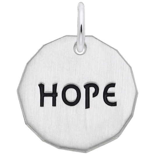 Hope Tag Charm for Charitable Causes - Rembrandt Charms 8434