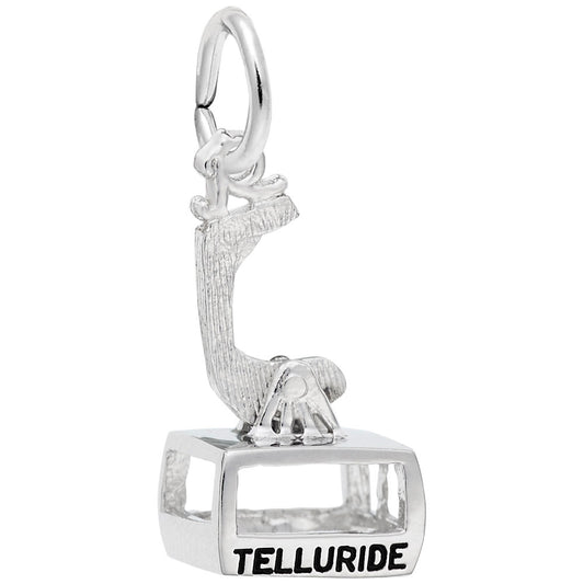 Telluride Moving Gondola Charm - Colorado Travel Souvenir Jewelry 8456