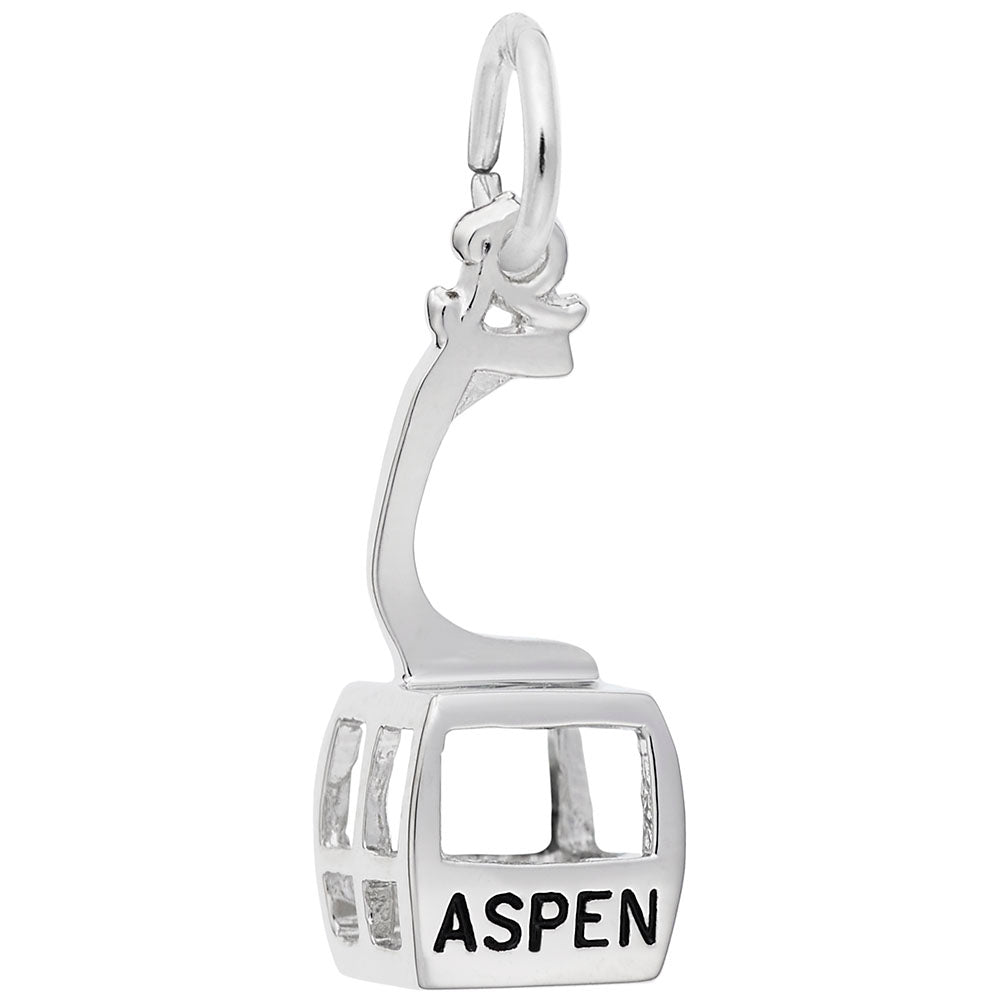 Aspen Gondola Charm - Travel Souvenir from Colorado Adventure 8469