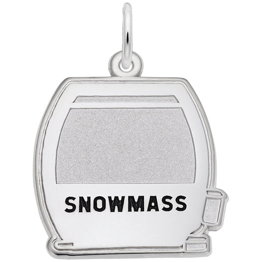 Snowmass Flat Cable Car Charm