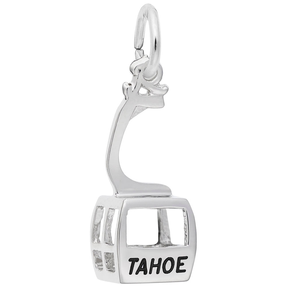 Lake Tahoe Gondola Charm - Travel Souvenir Jewelry for Adventurers 8474