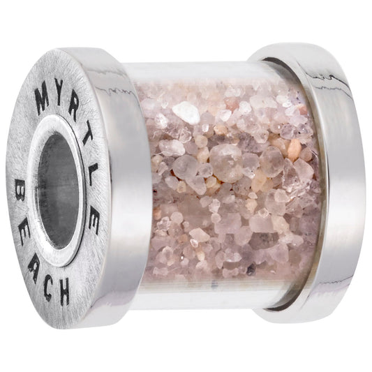 Myrtle Beach Sand Capsule Bead Charm for Travel Lovers 8479