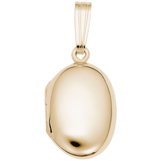 Custom Oval Locket Charm - Personalized Jewelry Keepsake Gift 8602