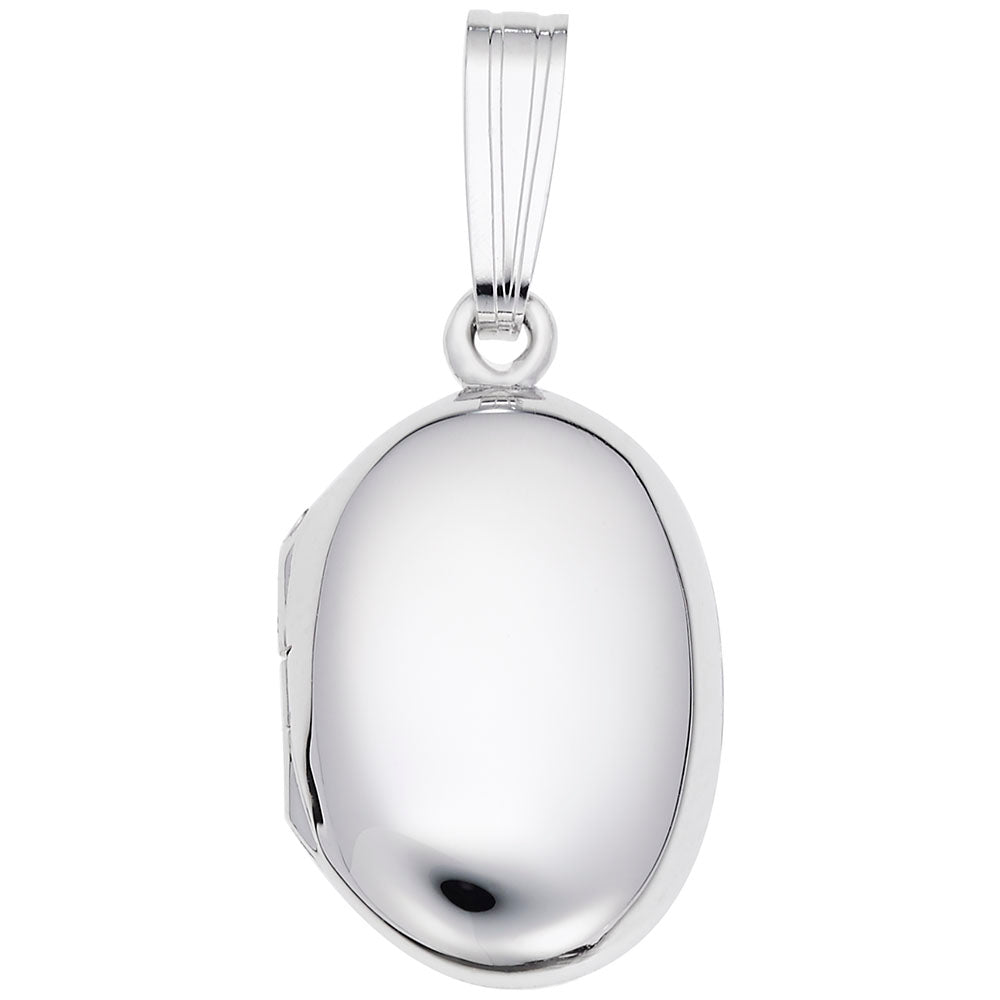Custom Oval Locket Charm - Personalized Jewelry Keepsake Gift 8602
