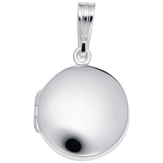 Custom Circle Locket Charm - Personalized Jewelry Keepsake 8604