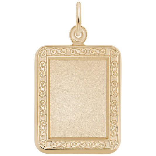 Vertical Rectangle Scroll Photoart Charm