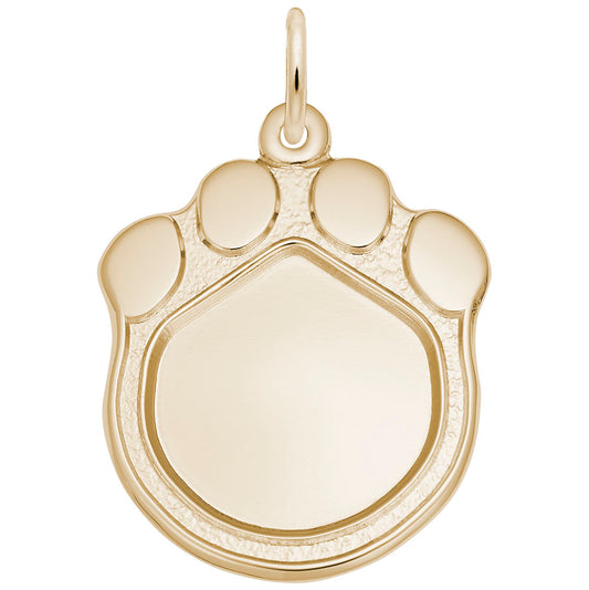 Paw Print Photoart Charm