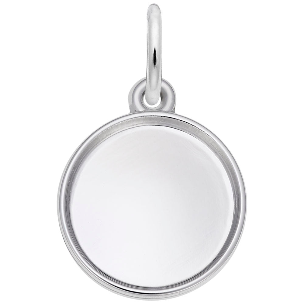 Custom Circle Photo Art Charm - Personalized Keepsake Jewelry 8621