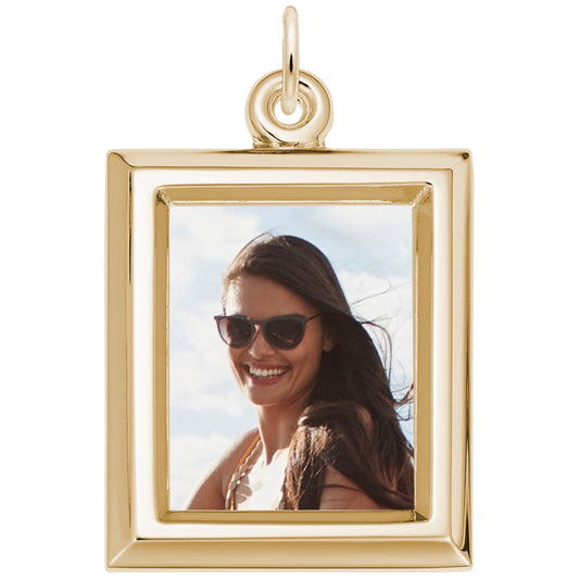 Custom Large Vertical Rectangle Photo Art Charm for Memories 8623