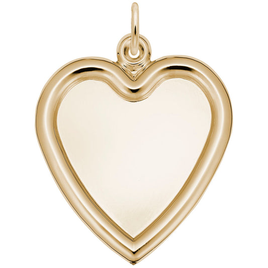 Large Heart Photoart Charm