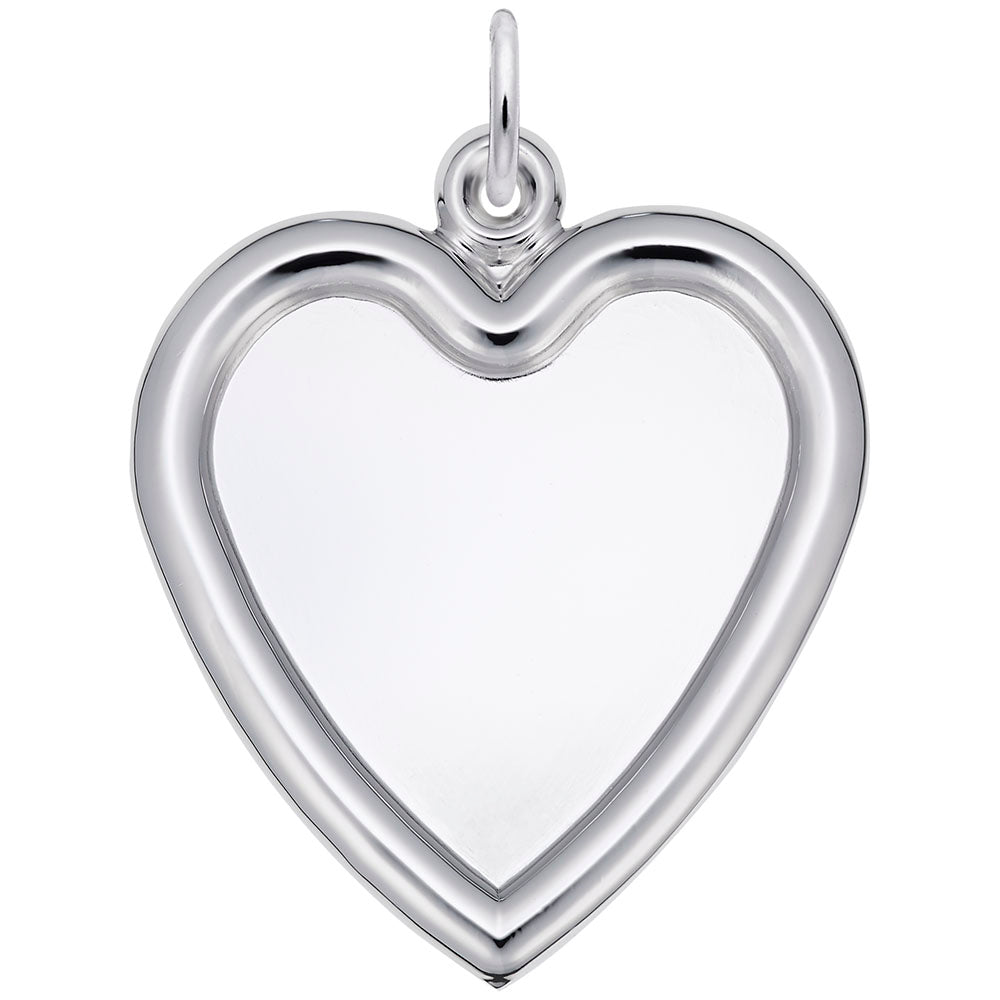 Personalized Large Heart Photo Art Charm for Special Occasions 8626