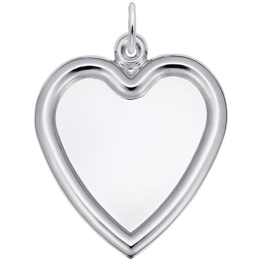 Personalized Large Heart Photo Art Charm for Special Occasions 8626