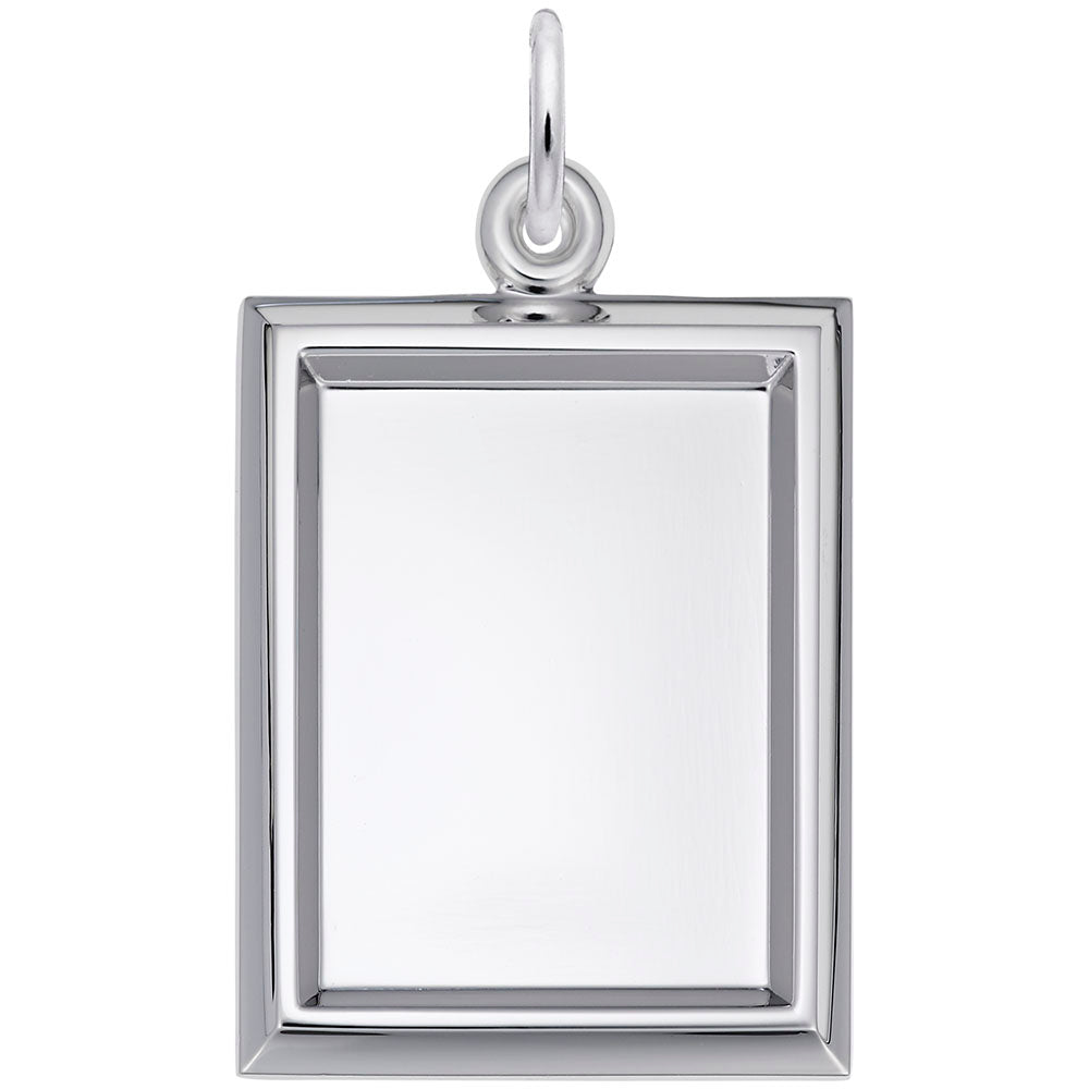 Personalized Small Vertical Rectangle Photo Art Charm - Custom Keepsake 8627