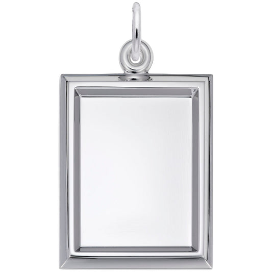 Personalized Small Vertical Rectangle Photo Art Charm - Custom Keepsake 8627
