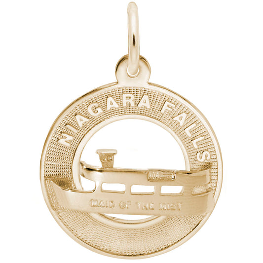 Niagara Falls Maid of the Mist Ring Charm