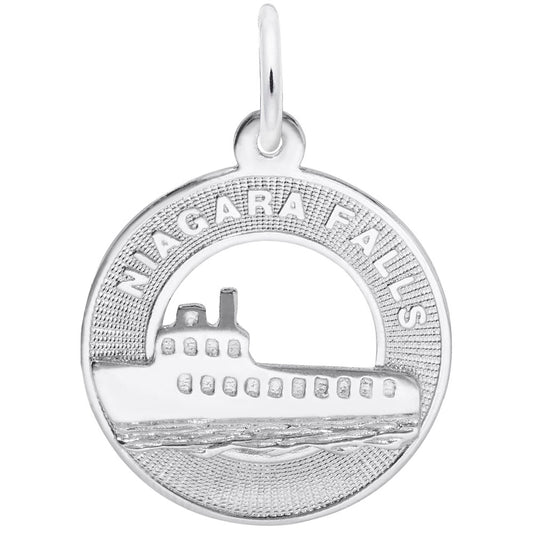 Niagara Falls Boat Ring Charm - Travel Souvenir Jewelry Gift 8804