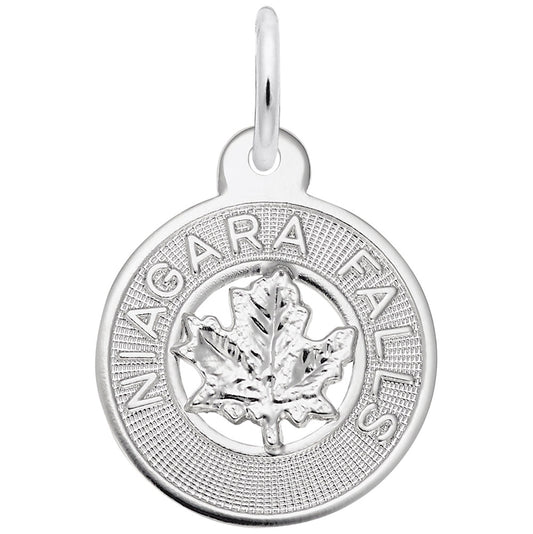 Niagara Falls Small Maple Leaf Ring Charm