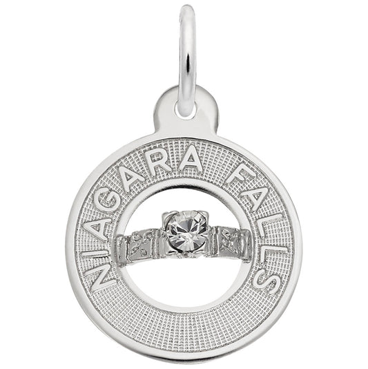 Niagara Falls Wedding Ring Charm