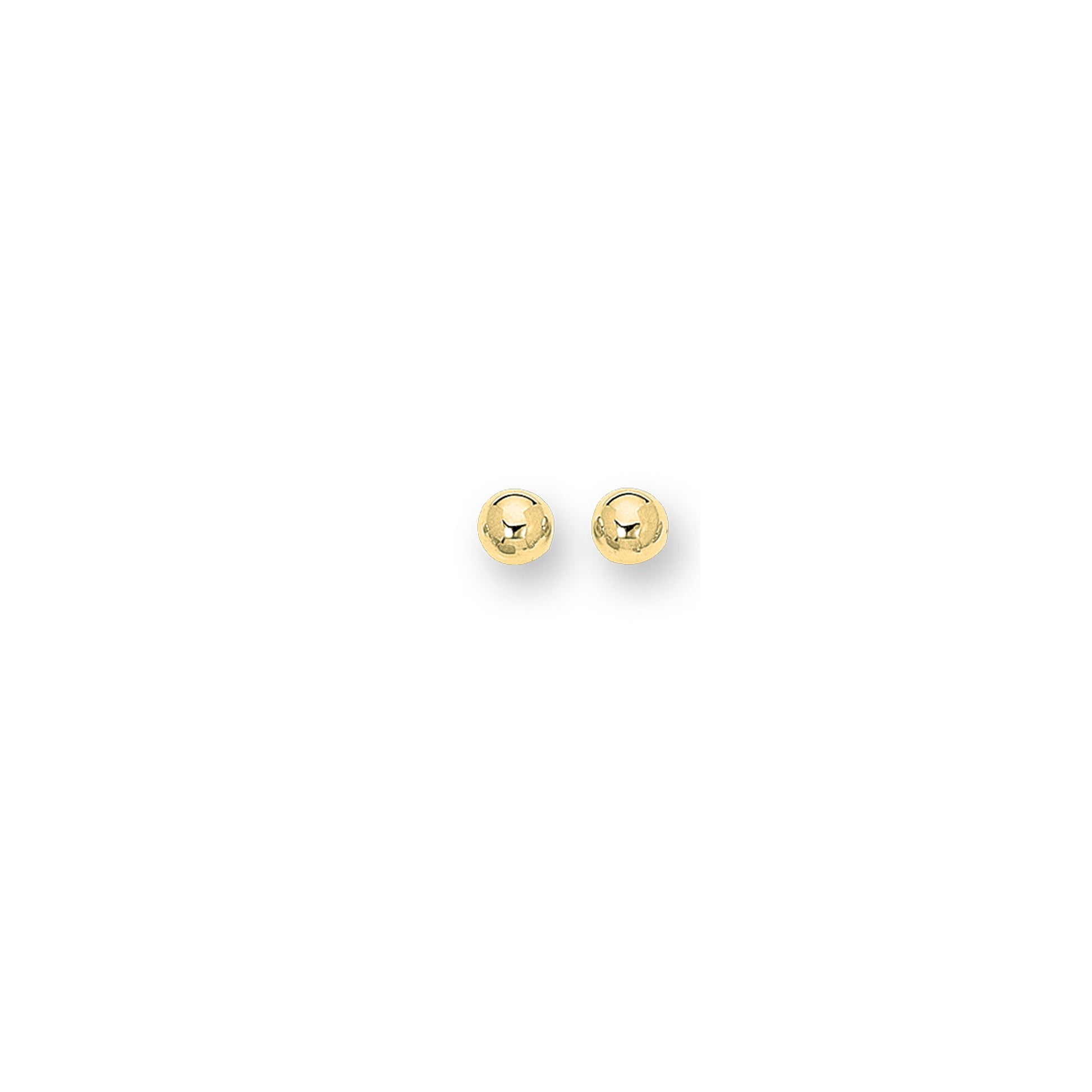 Royal Chain 14K Gold Polished 10mm Post Earring BALL