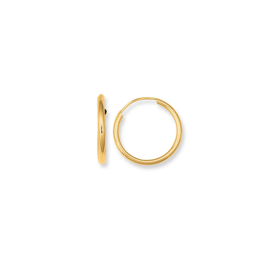 Royal Chain 10K Gold Endless Hoop Earring ER910