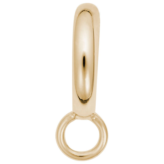 Polished Circle Charmdrop