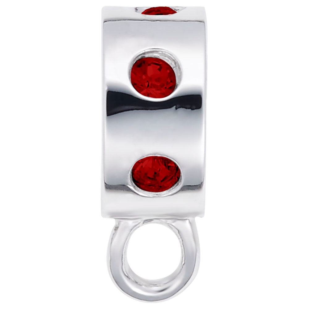 CharmDrop Red Stone Bead Bracelet - Elegant & Unique Jewelry 9150-007