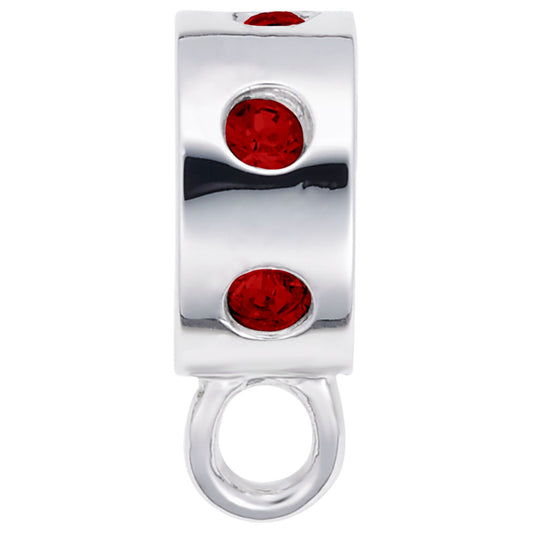 CharmDrop Red Stone Bead Bracelet - Elegant & Unique Jewelry 9150-007
