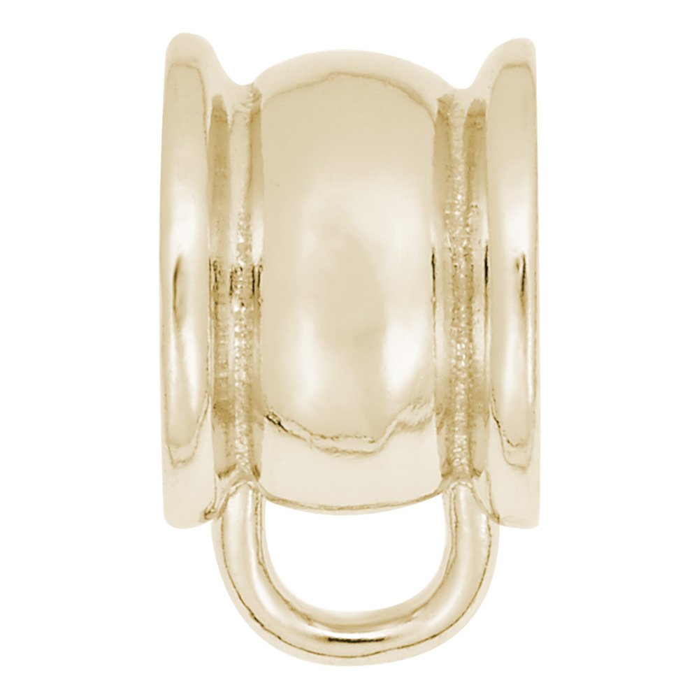 Elegant Raised Edges Charm Drop Bead Bracelet for Stylish Looks 9154