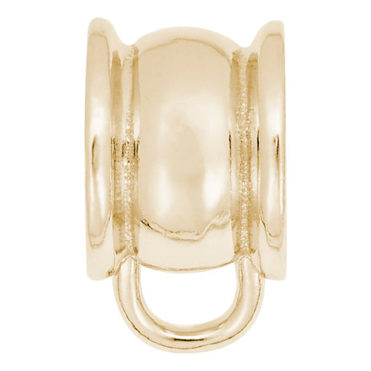 Elegant Raised Edges Charm Drop Bead Bracelet for Stylish Looks 9154