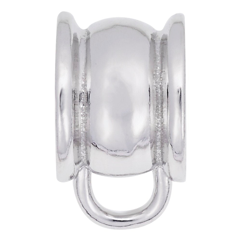 Elegant Raised Edges Charm Drop Bead Bracelet for Stylish Looks 9154