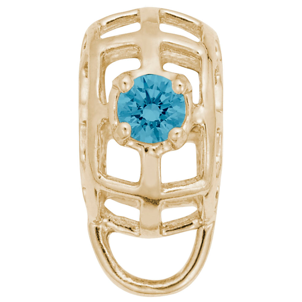 Elegant Caged Stone Charm Drop Bead Bracelet for Unique Style 9181-012