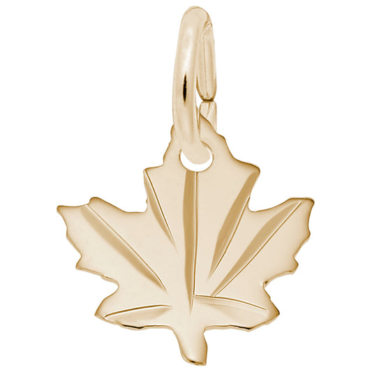 Maple Leaf Accent Charm