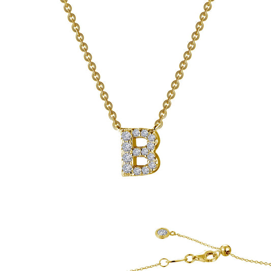 Lafonn Letter B Pendant Necklace