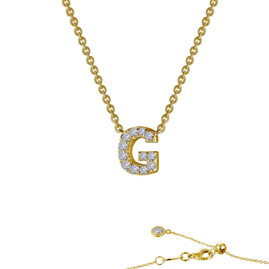Lafonn Letter G Pendant Necklace
