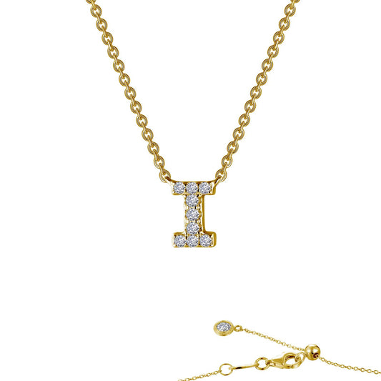Lafonn Letter I Pendant Necklace