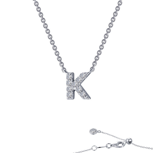 Lafonn Letter K Pendant Necklace