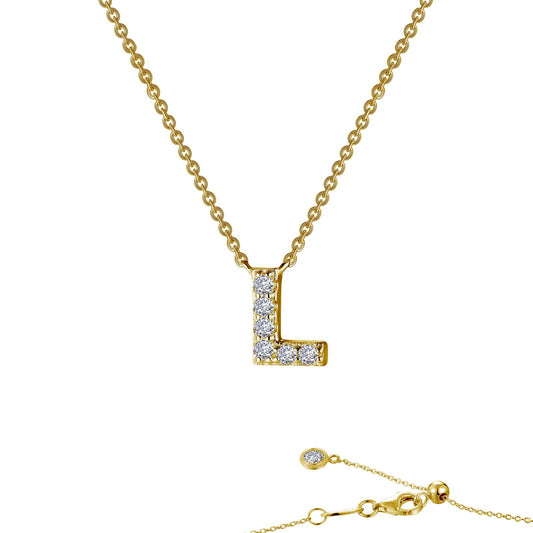 Lafonn Letter L Pendant Necklace