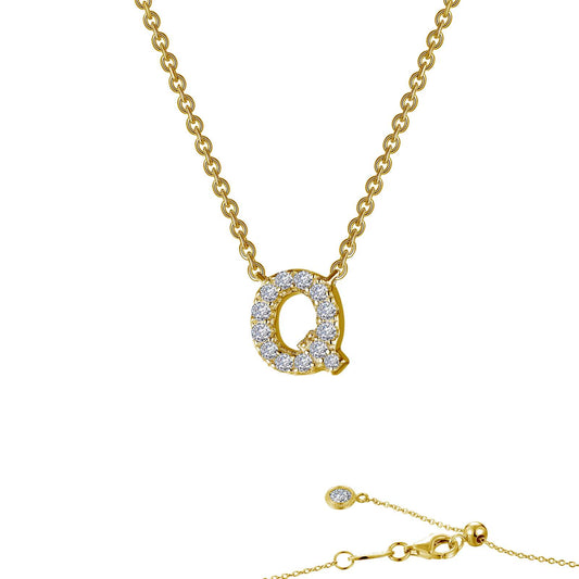 Lafonn Letter Q Pendant Necklace