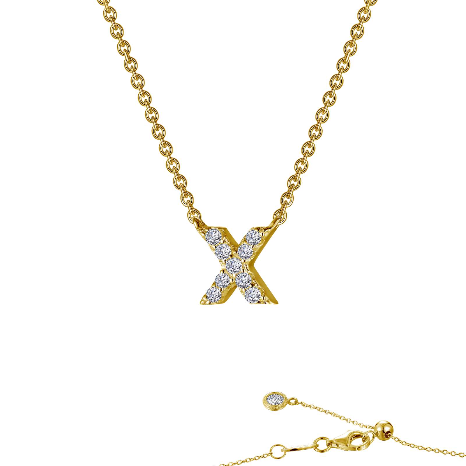 Lafonn Letter x Pendant Necklace