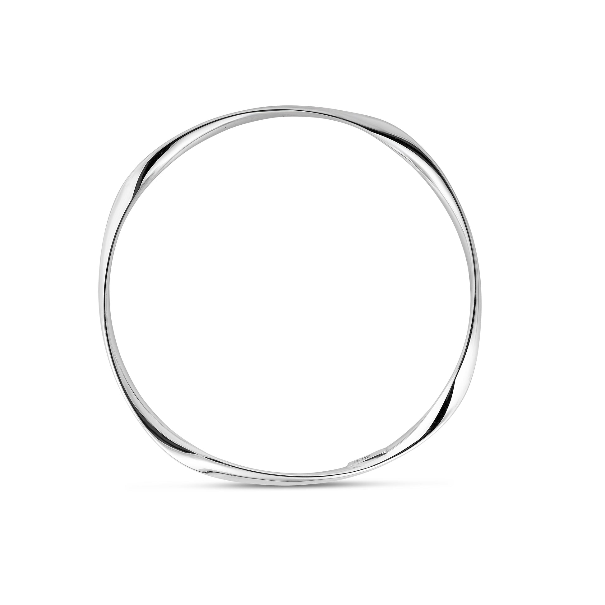 Royal Chain Silver Slip on Bangle AGB11022