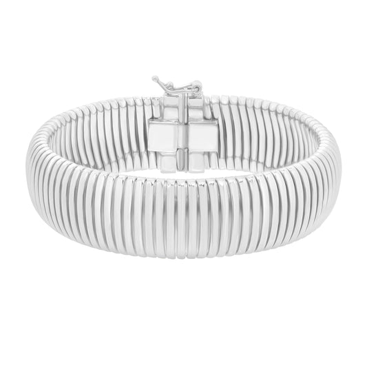 Royal Chain Silver Tubogas 7.25" 16mm Bracelet AGC17753