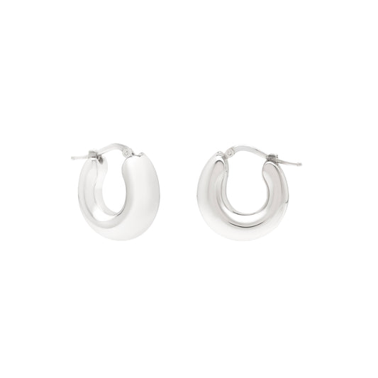 Royal Chain Silver Small Graduated Hoops AGE15596