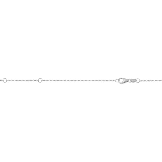 Royal Chain Silver 1.2mm Extendable Cable Chain AGEEPT025