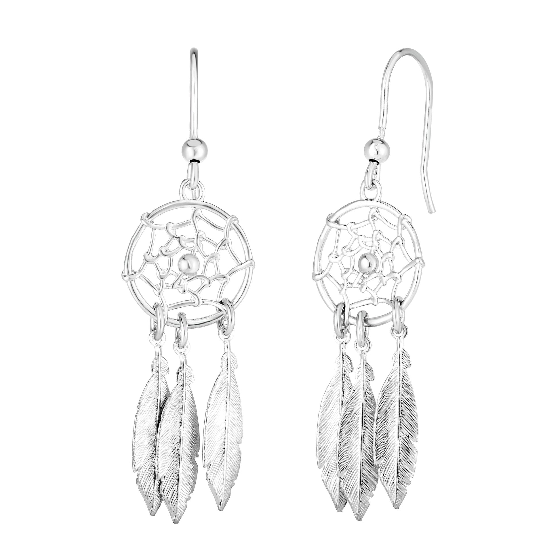 Royal Chain Silver Dream Catcher Earring AGER5861