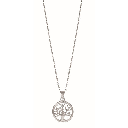 Royal Chain Silver Mini Tree of Life Necklace AGP1578