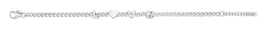 Royal Chain Silver Love Chain Bracelet AGRC14686