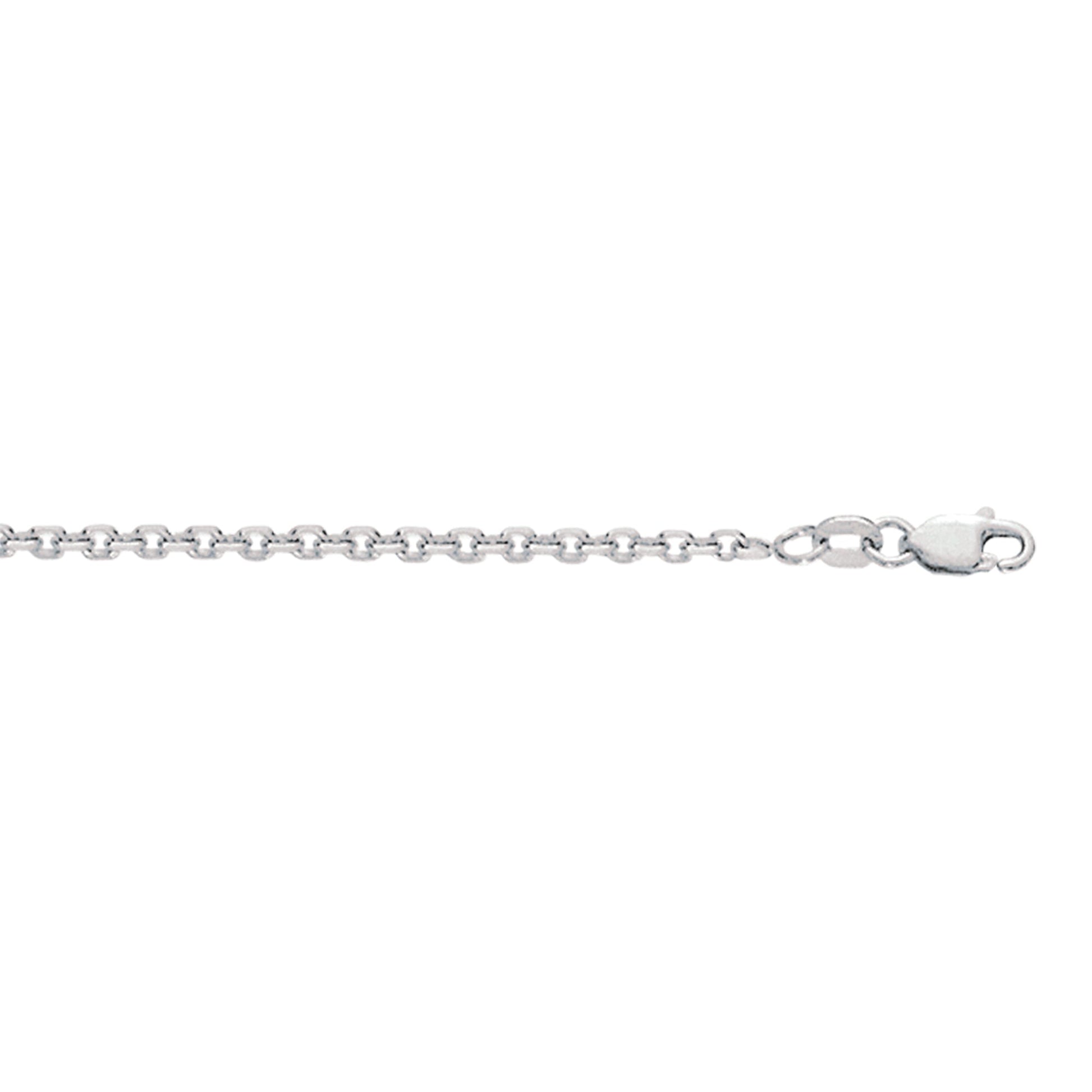 Royal Chain Silver 2.75mm Diamond Cut Cable Chain AGRCAB060
