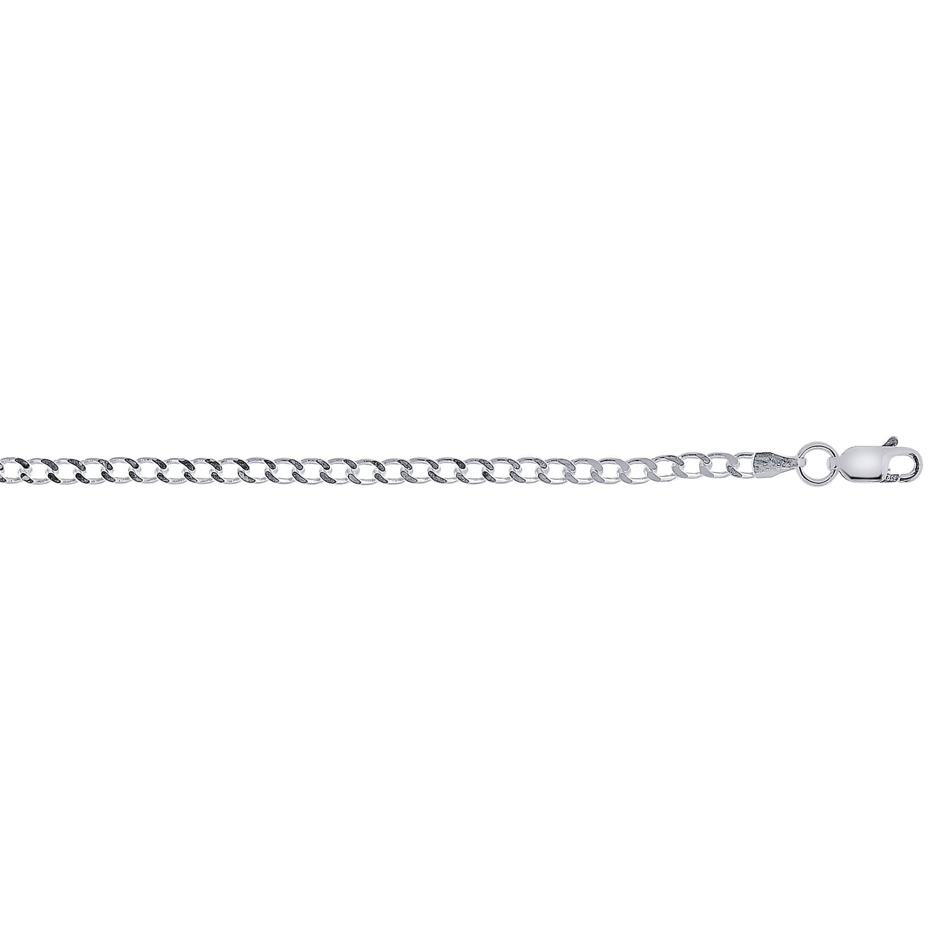 Royal Chain Silver 3mm Comfort Curb Chain AGRCRB080