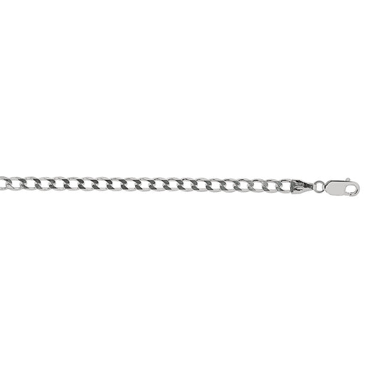 Royal Chain Silver 3.7mm Comfort Curb Chain AGRCRB100